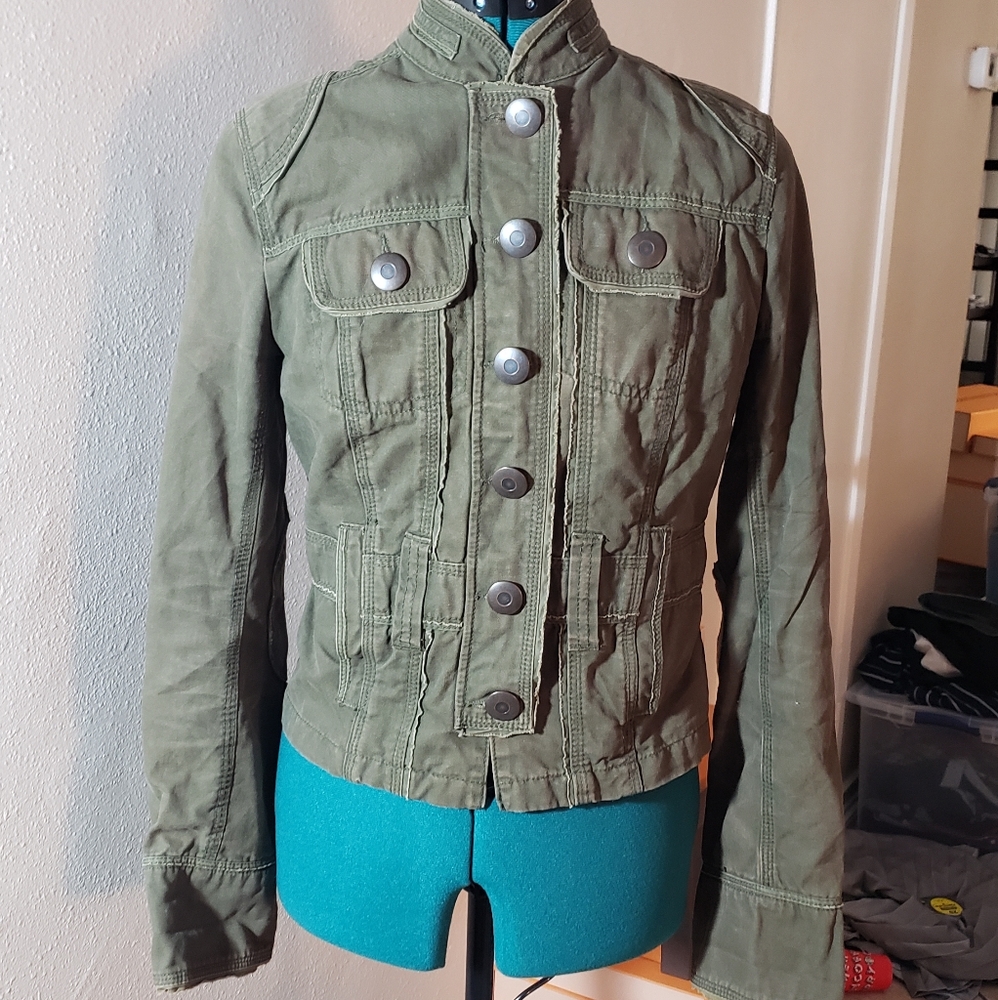 green jacket